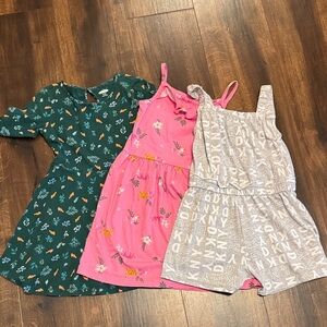 **Bundle** DKNY Carter's Old Navy 2 Dresses and 1Romper Size 5
